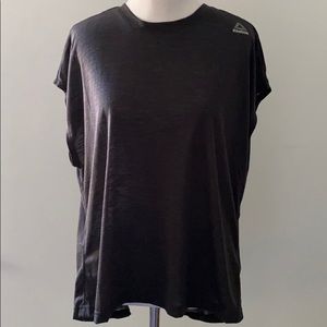 Reebok Black Open Back T Shirt